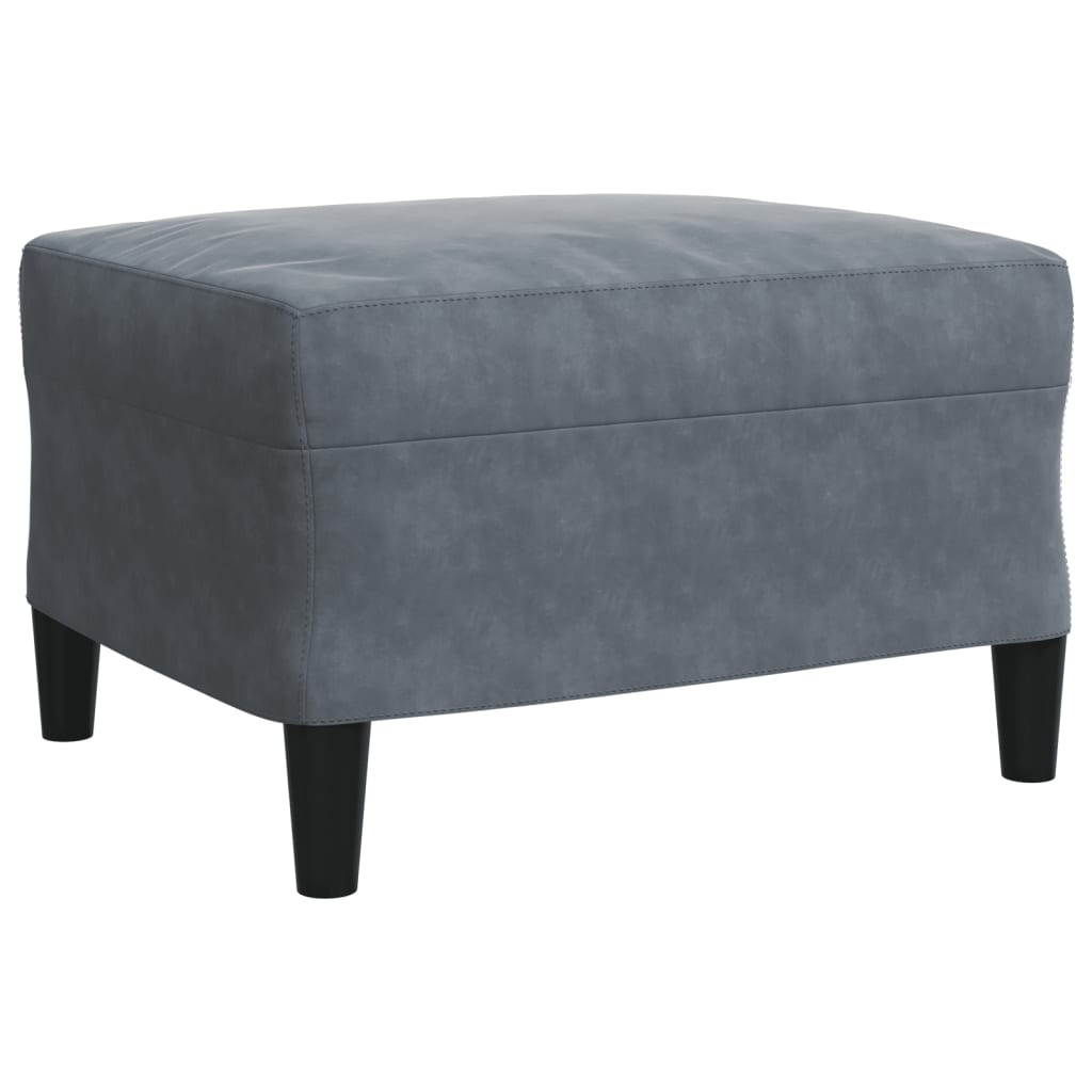 Set Di Divani 3 Pz Con Cuscini E Rinforzi Grigio Scuro Velluto - Image 6