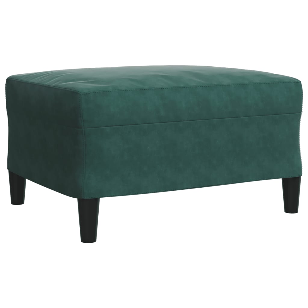 Set Di Divani 3 Pz Con Cuscini E Rinforzi Verde Scuro Velluto - Image 6