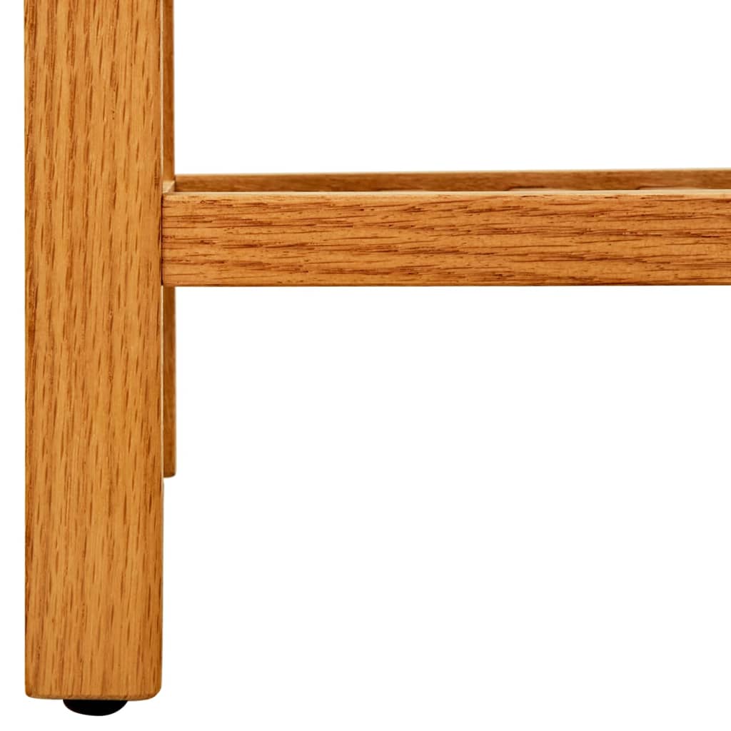 Scarpiera Con 5 Ripiani 50x27x100cm In Legno Massello Di Rovere - Image 4