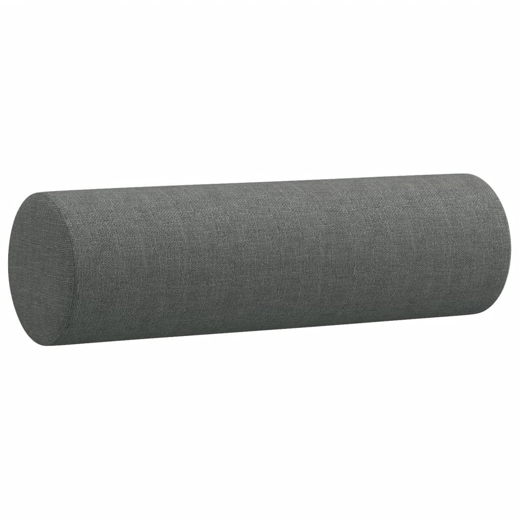 Set Di Divani 2 Pz Con Cuscini Grigio Scuro In Tessuto - Image 6