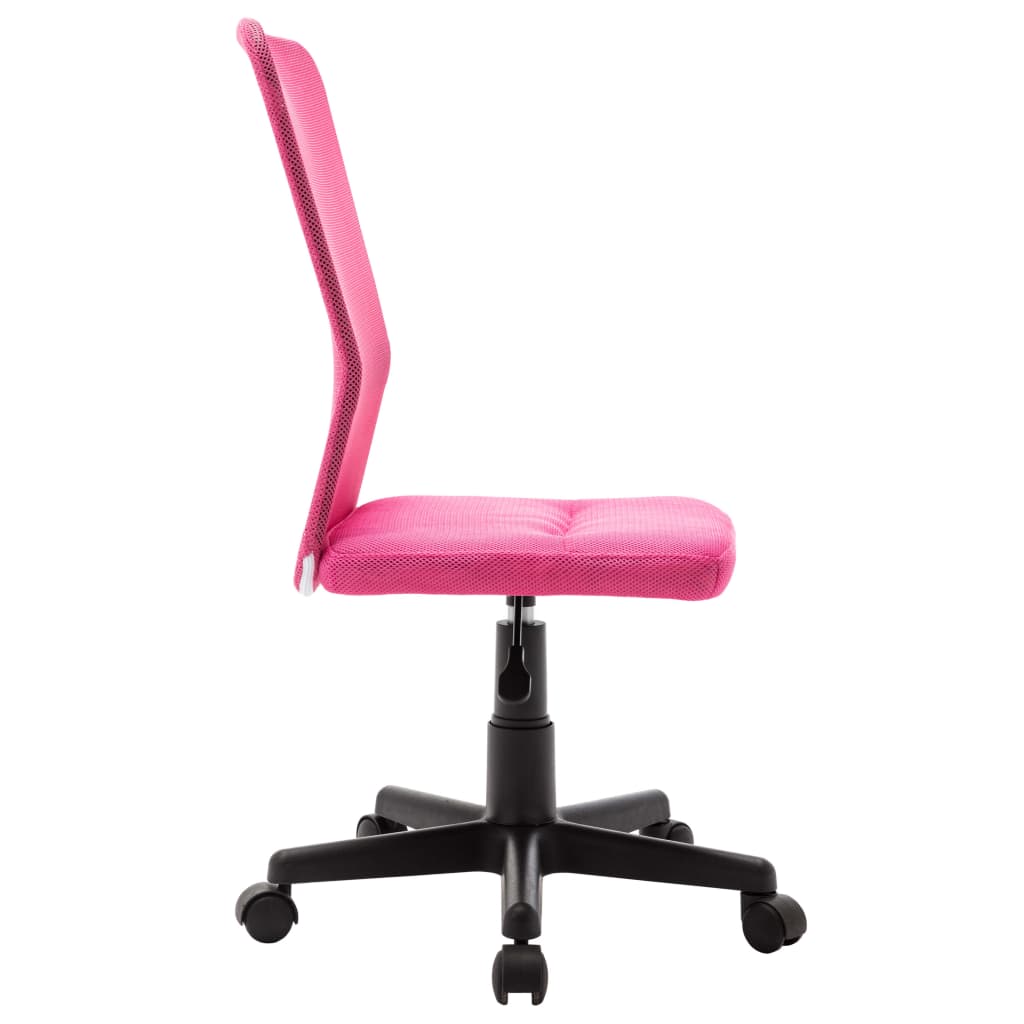 Sedia Da Ufficio Rosa 44x52x100 Cm In Tessuto A Rete - Image 4