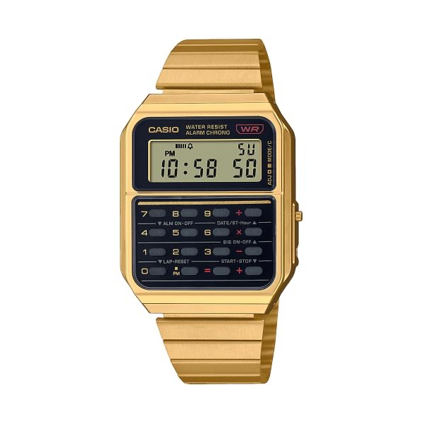 Casio Vintage Mod. Calculator Edgy Collection - Gold ***special Price***