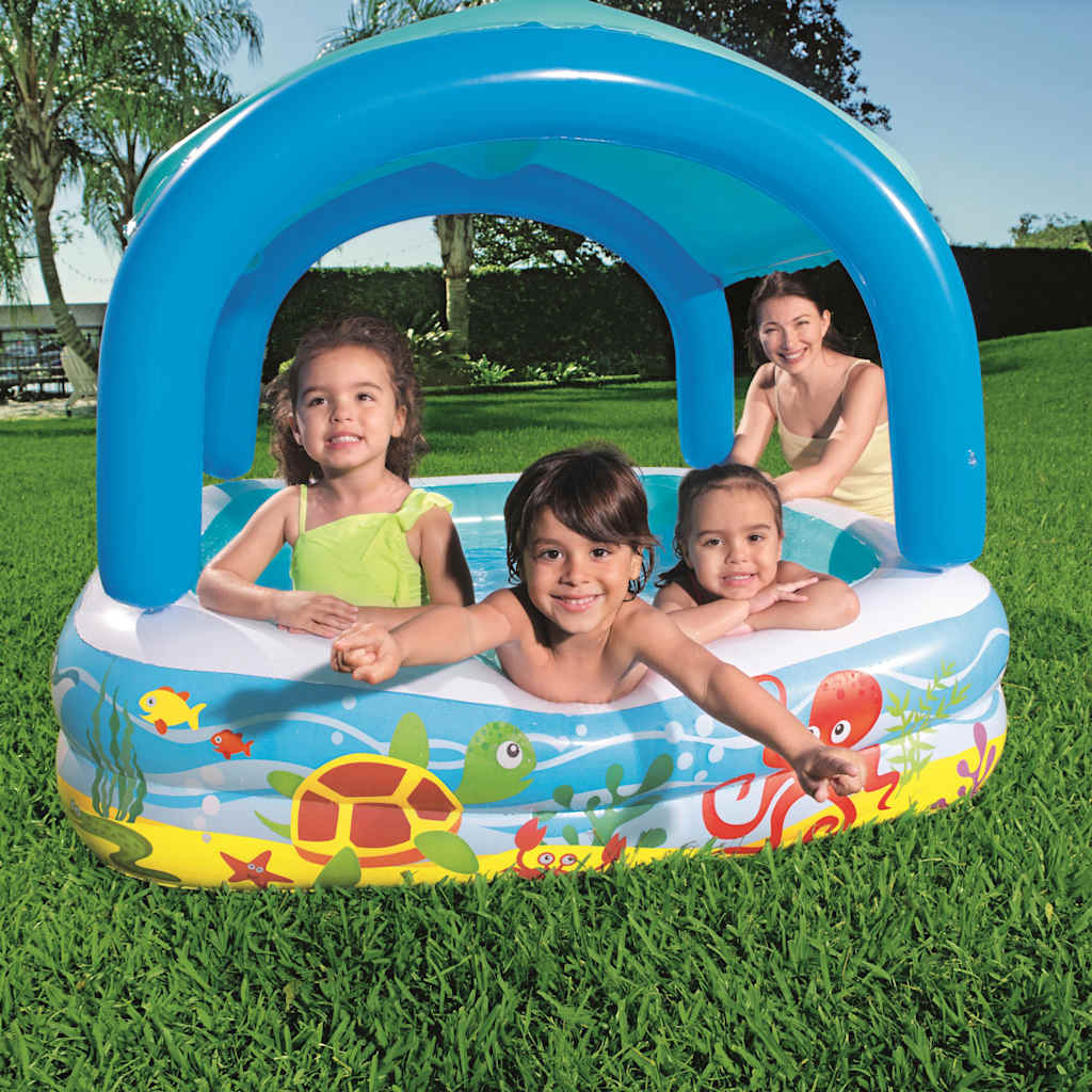 Bestway Piscina Per Bambini Con Tettoia 140x140x114 Cm 52192