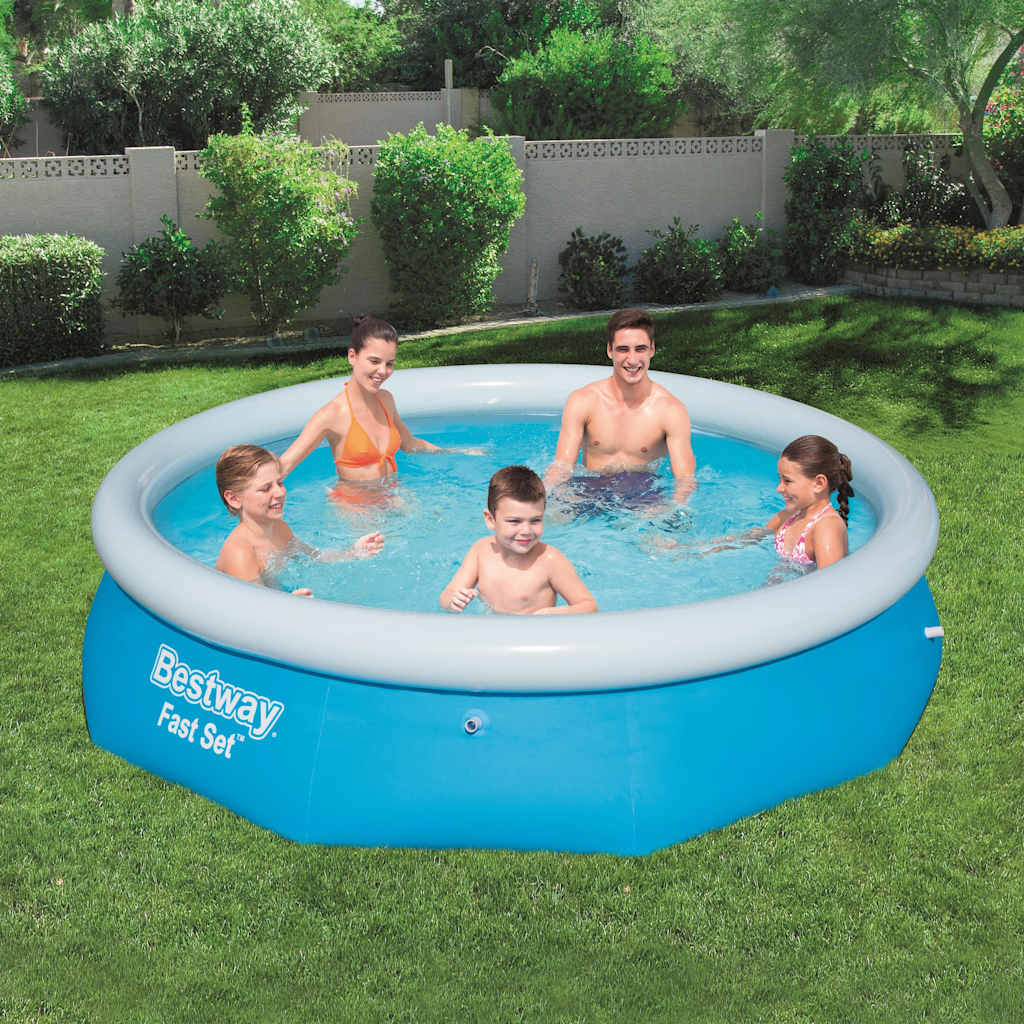 Bestway Set Per Piscina Gonfiabile Fast Rotonda 305x76 Cm 57266