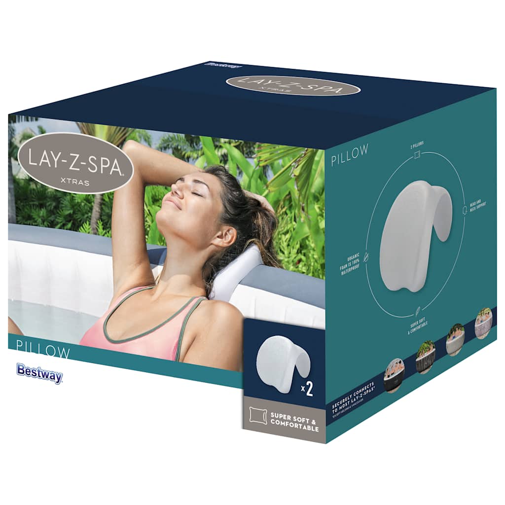 Bestway Cuscino Per Vasca Idromassaggio LaY-Z-Spa 25x19,5x17,5 cm - Image 4