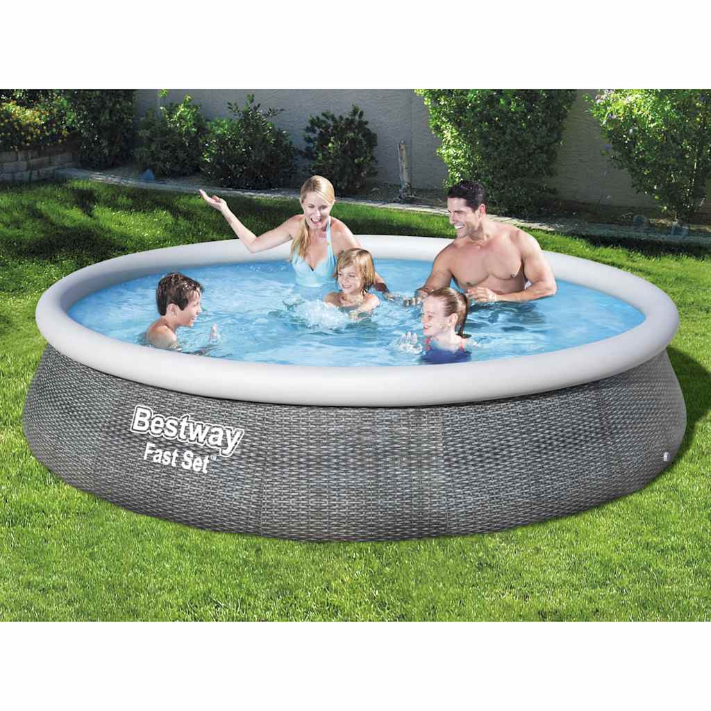 Bestway Set Piscina Gonfiabile Fast Con Pompa 396x84 cm