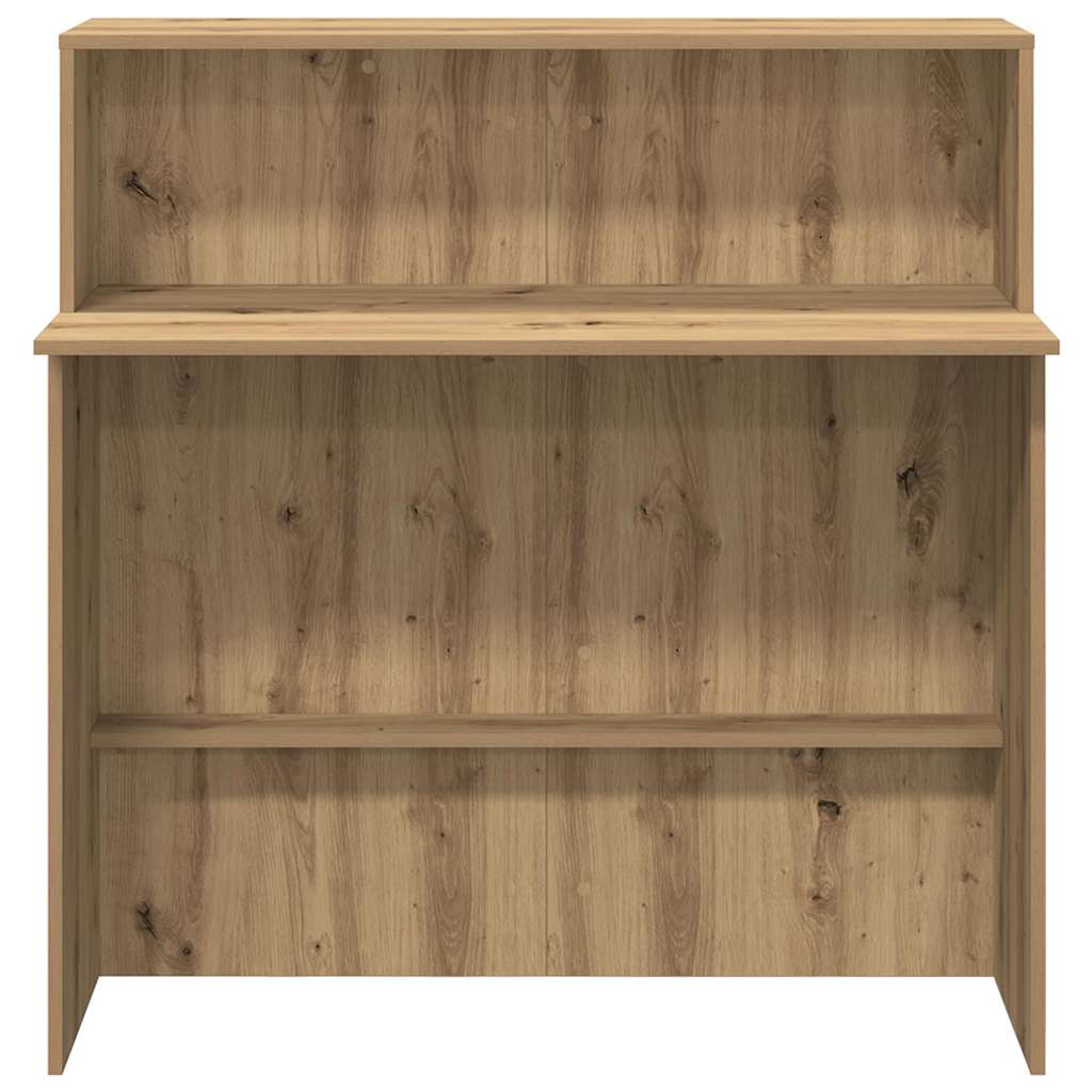 Banco Reception Rovere Artigianale 100x50x103,5cm In Truciolato - Image 5