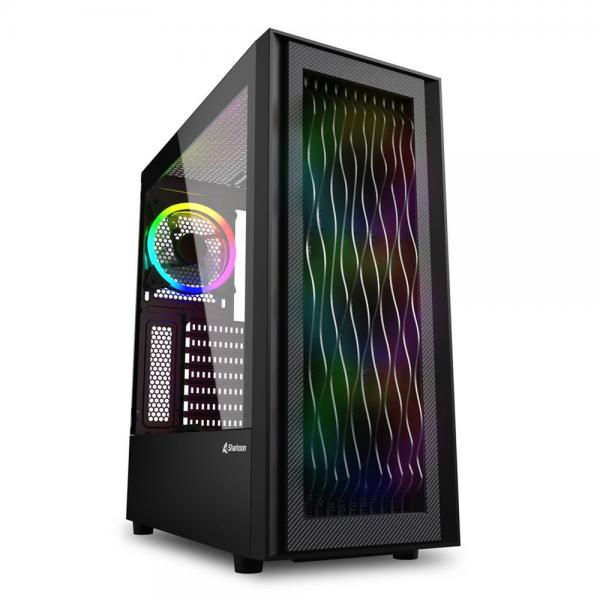 Sharkoon Case Rgb Wave, Atx, Addressable, 7 Slot Expansion, 1 UsB-C, 2 Usb 3.0