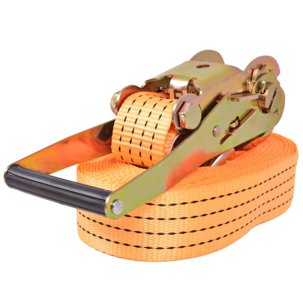 Cinghie D'ancoraggio 10 Pz A Cricchetto 2 T 8mx50mm Arancione