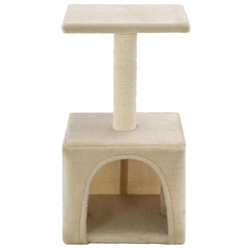 Albero Per Gatti Con Tiragraffi In Sisal 55 Cm Beige - Image 4