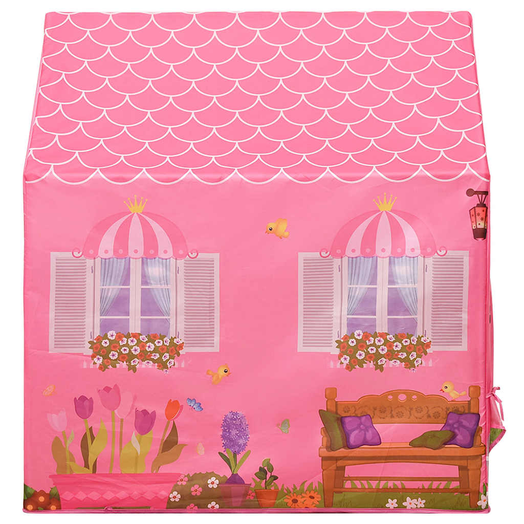 Tenda Da Gioco Per Bambini Rosa Con 250 Palline 69x94x104 cm - Image 6