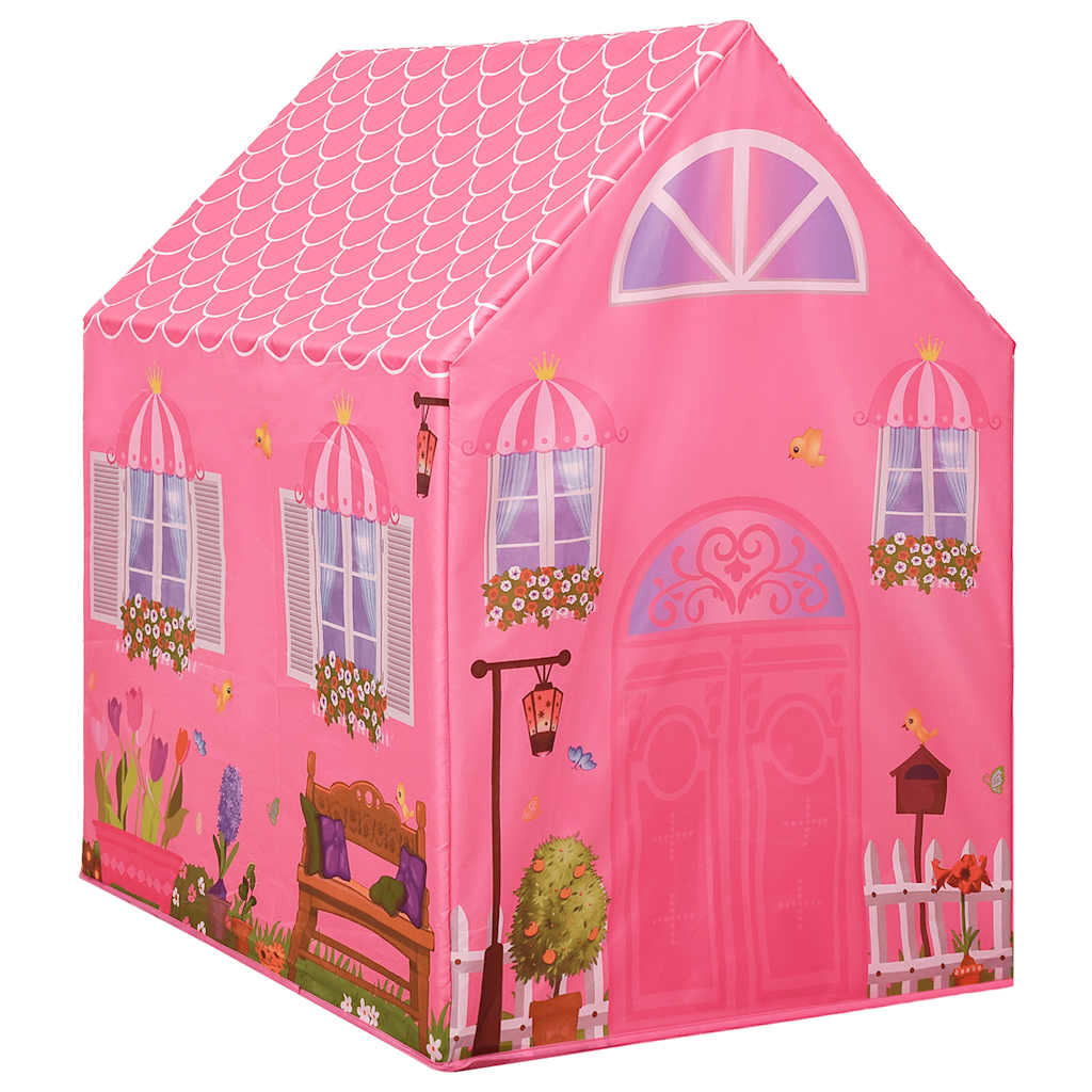 Tenda Da Gioco Per Bambini Rosa Con 250 Palline 69x94x104 cm - Image 5