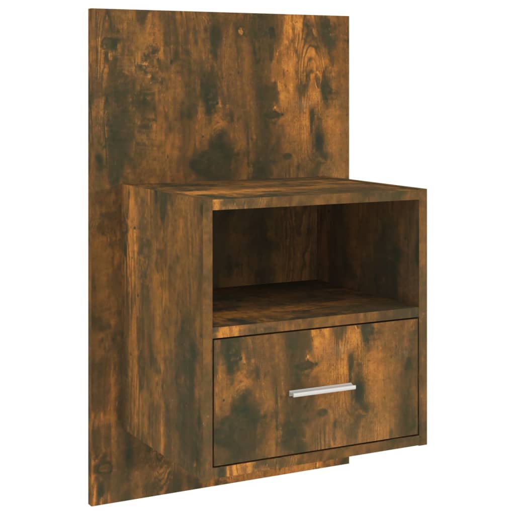 Comodini A Muro 2 Pz Rovere Fumo - Image 6