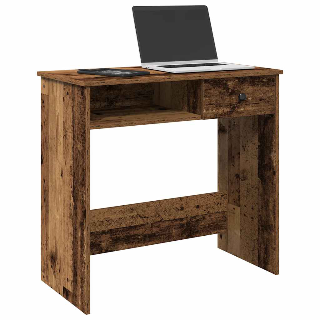 Scrivania Legno Antico 80x40x75 Cm In Truciolato