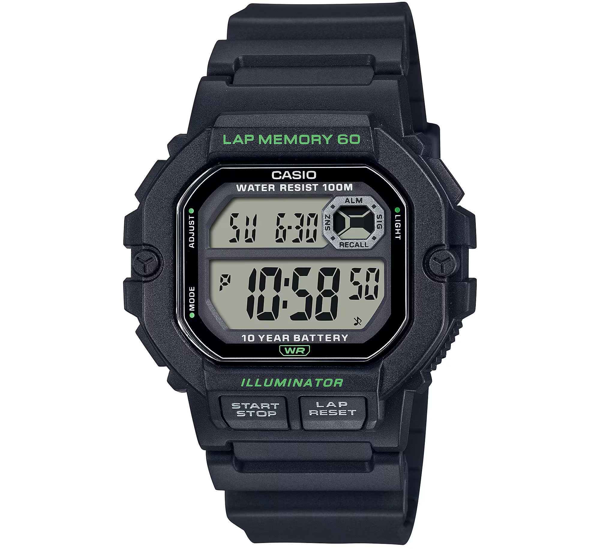 Casio Sport Mod. Illuminator Lap Memory 60