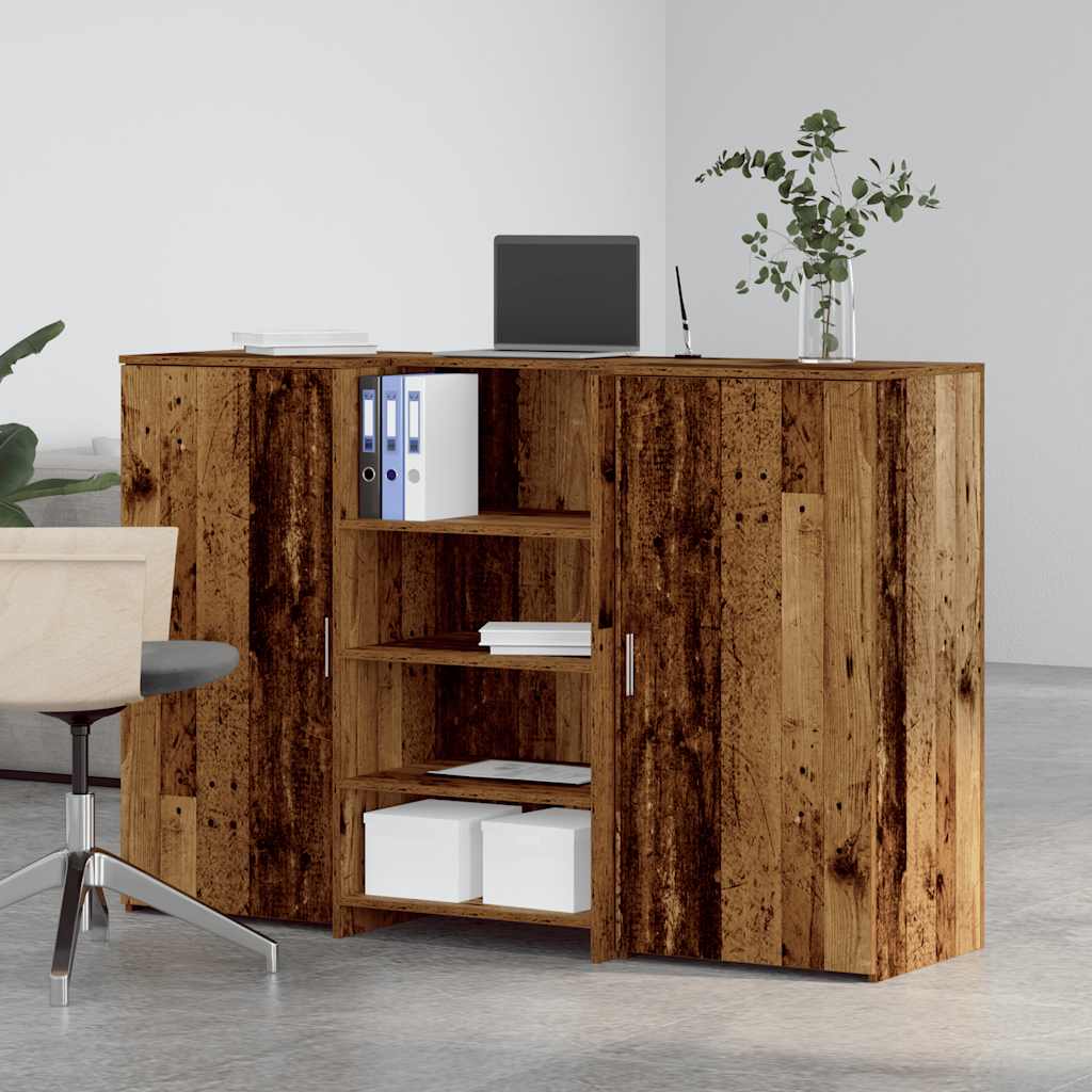 Banco Reception Legno Antico 155x50x103,5 Cm Legno Multistrato - Image 3