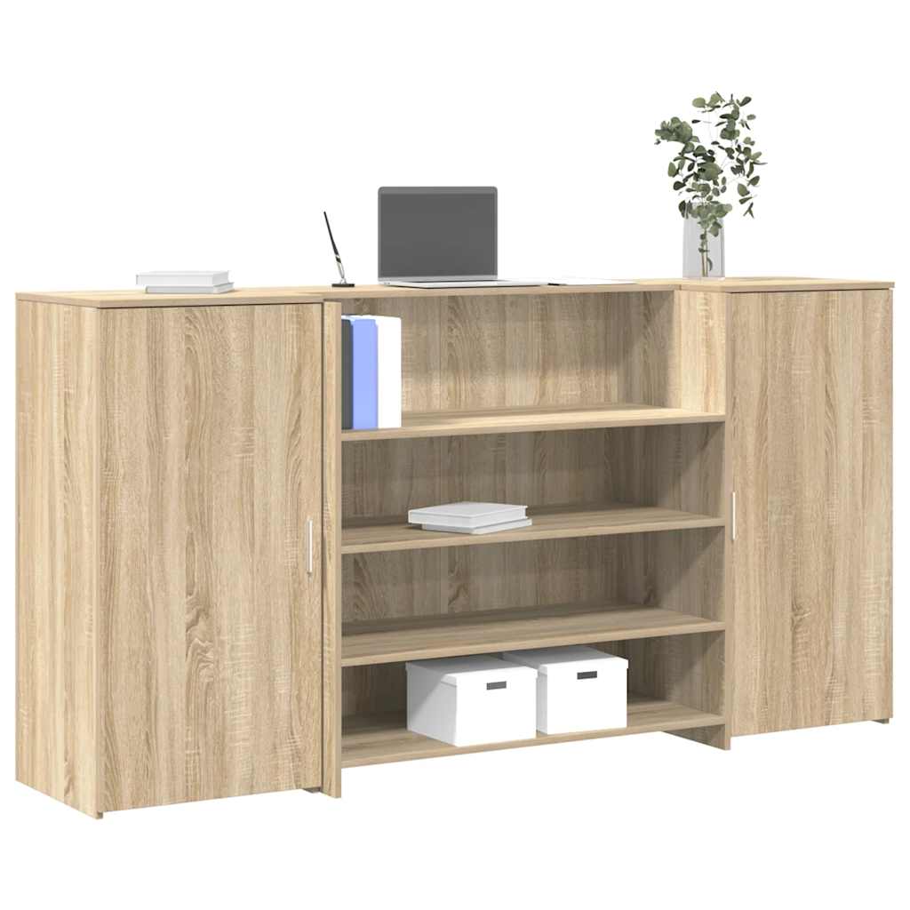 Banco Reception Rovere Sonoma 200x50x103,5 Cm Legno Multistrato