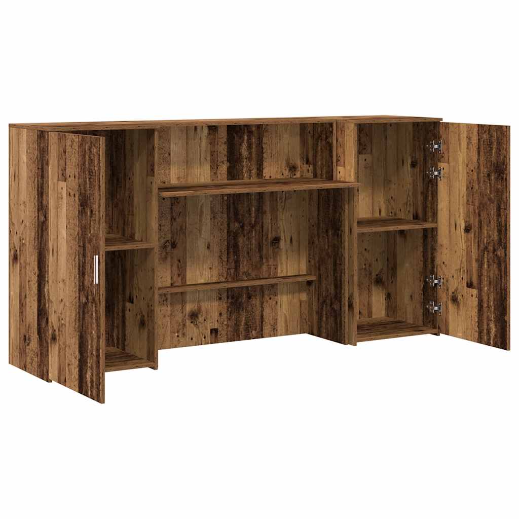Banco Reception Legno Vecchio 200x50x103,5 Cm Legno Multistrato - Image 6