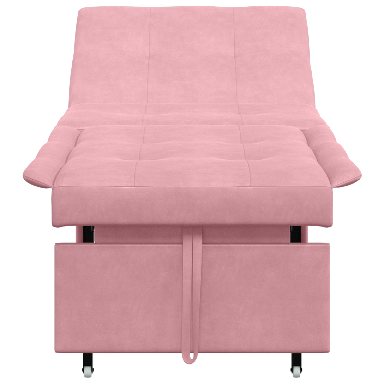 Divano Letto Rosa 67 X 194 X 38 Cm Velluto - Image 5