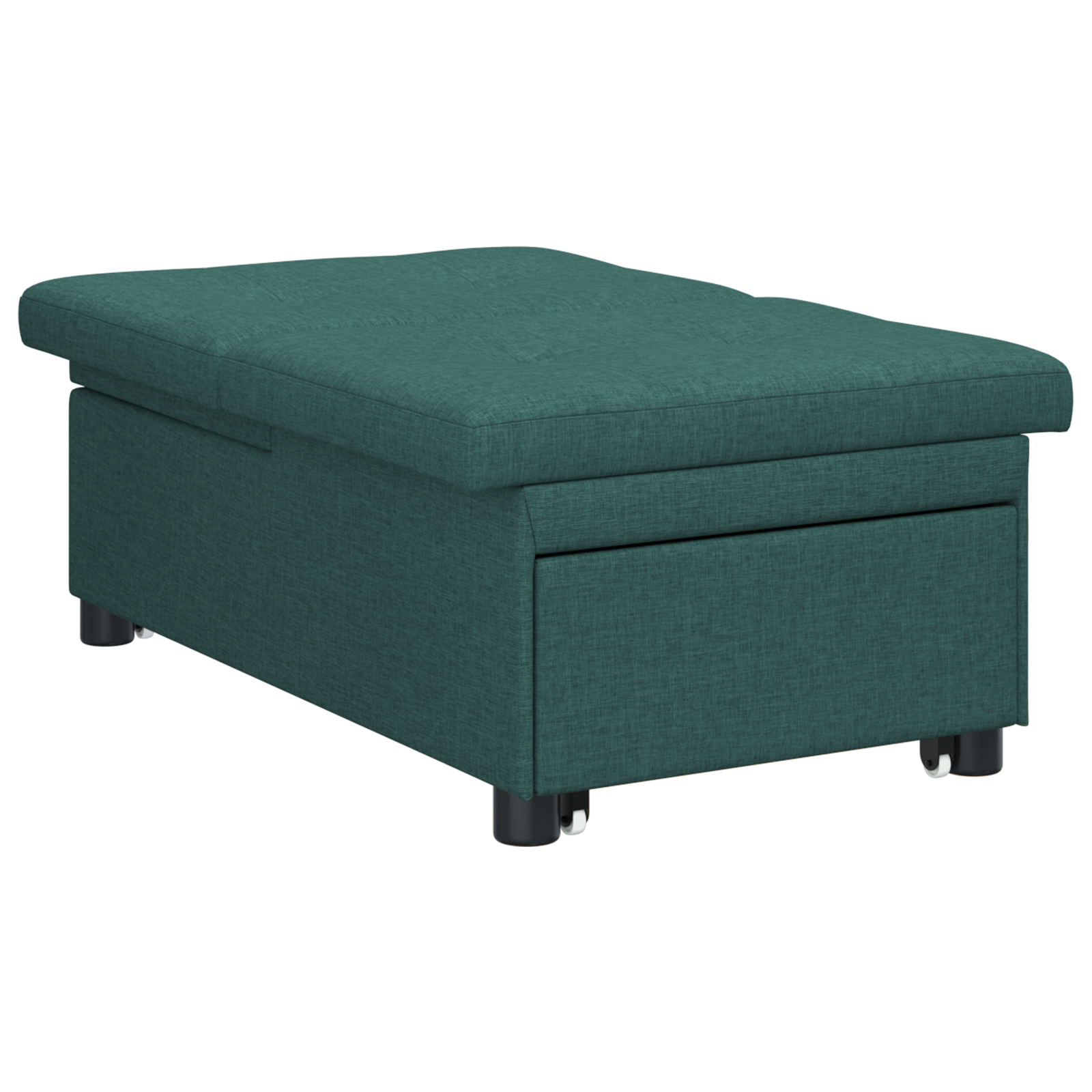 Divano Letto Verde Scuro 194 X 67 X 37 Cm Tessuto - Image 4