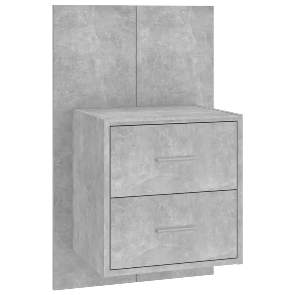 Comodini A Muro 2 Pz Grigio Cemento - Image 5