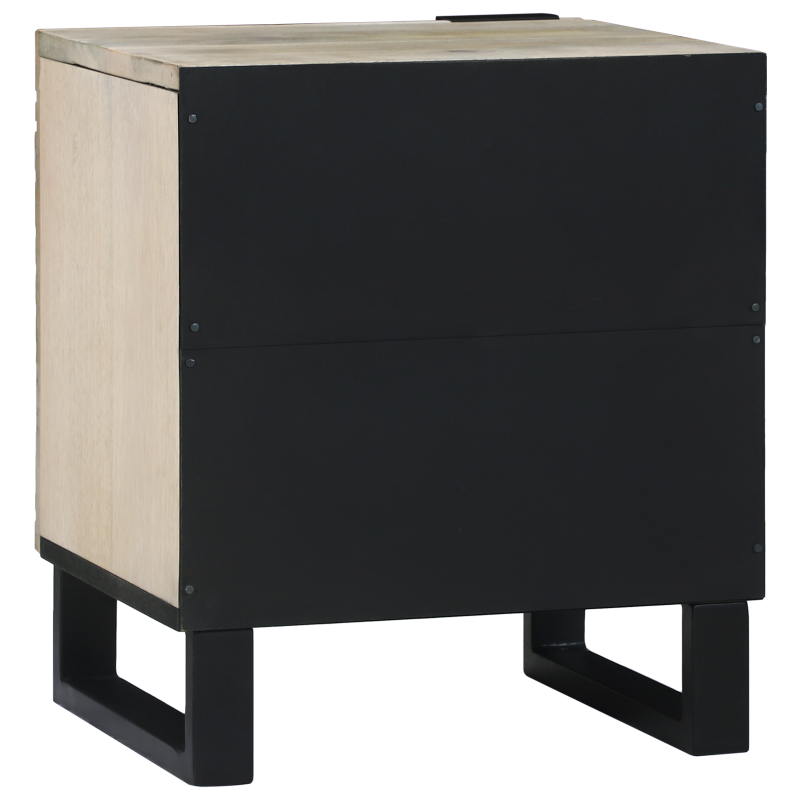 Comodini 2 Pcs Naturale 40 X 33 X 46 Cm Legno Massello Di Mango - Image 6