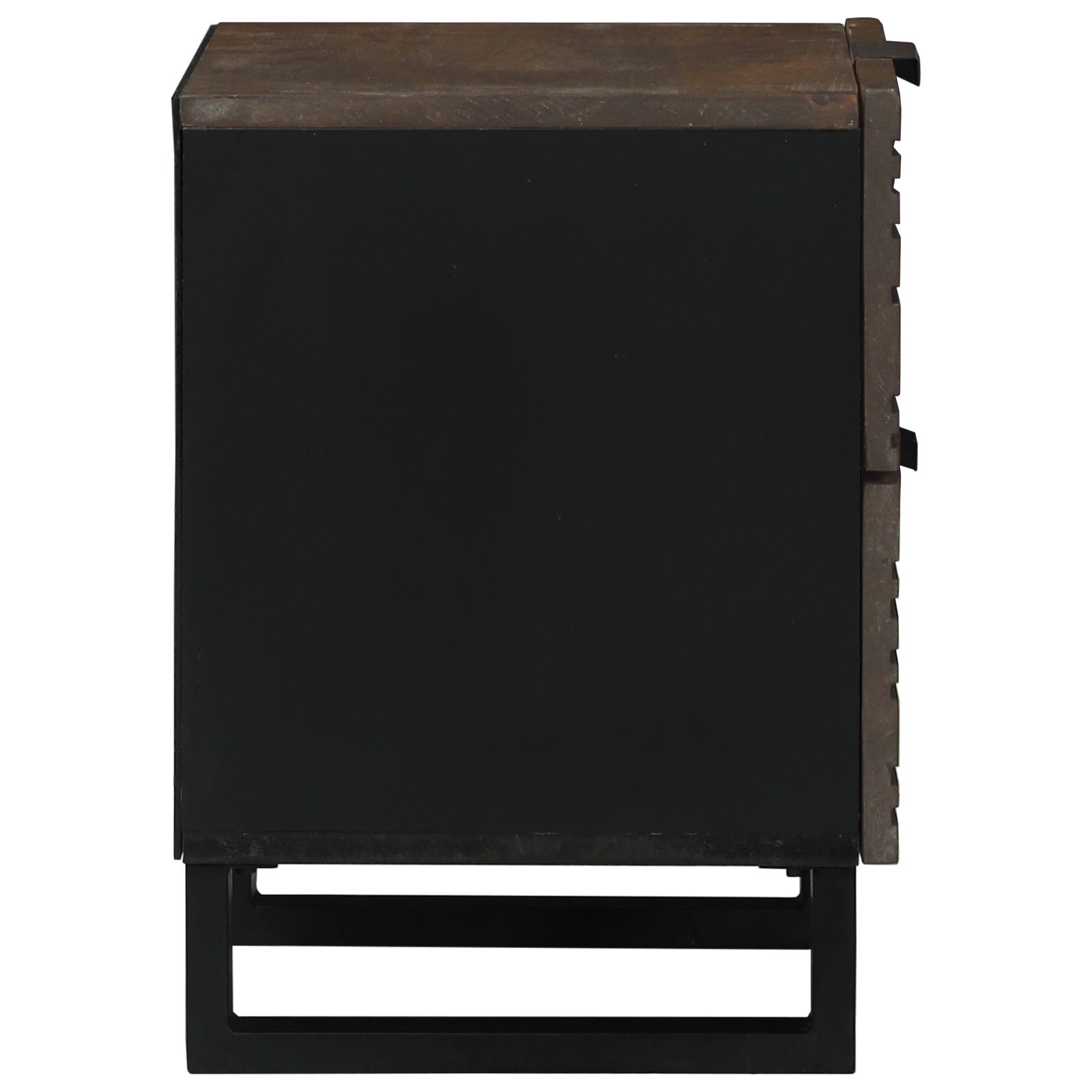 Armadio Da Notte Noce 40 X 33 X 46 Cm Legno Massello Di Mango - Image 5