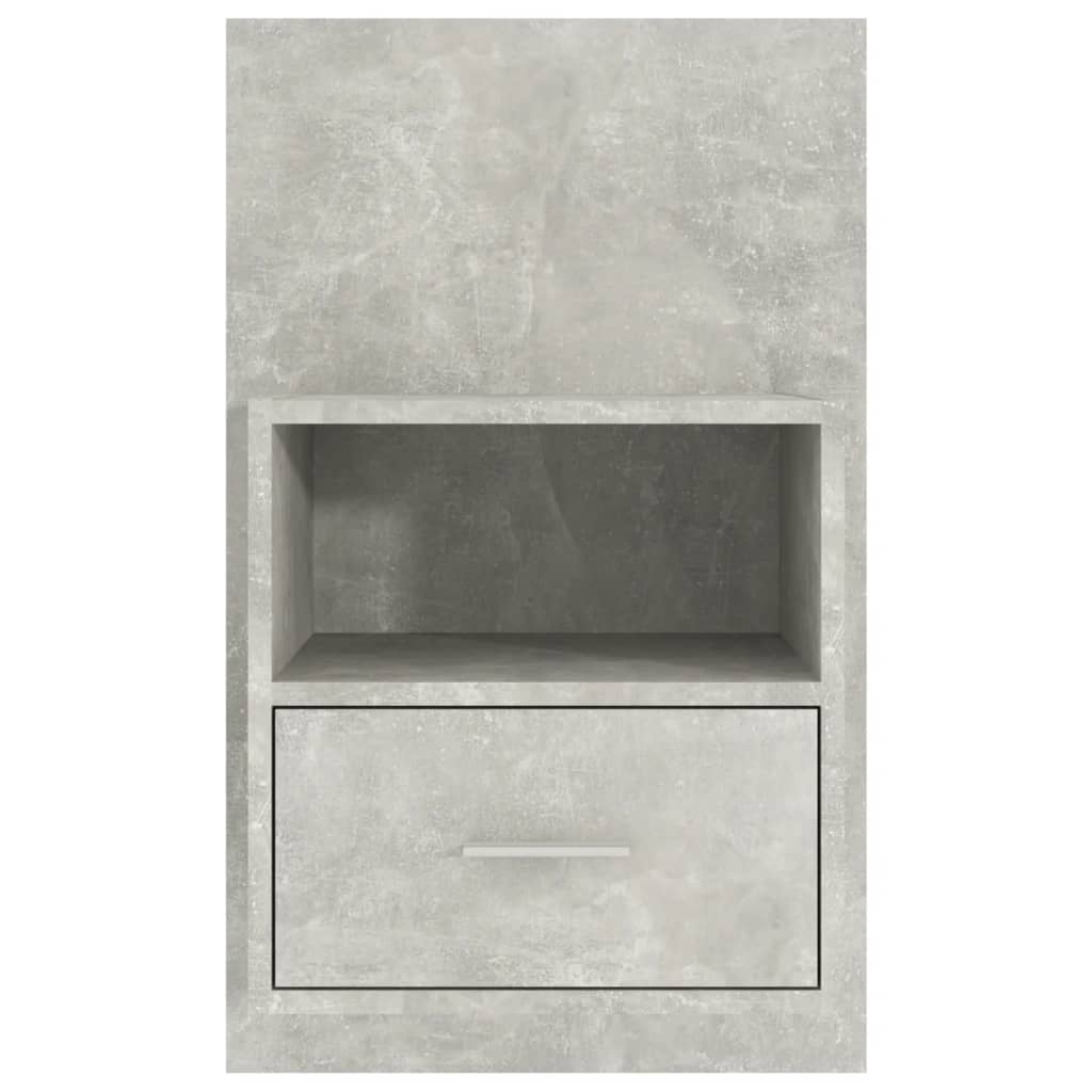 Comodini A Muro 2 Pz Grigio Cemento - Image 6