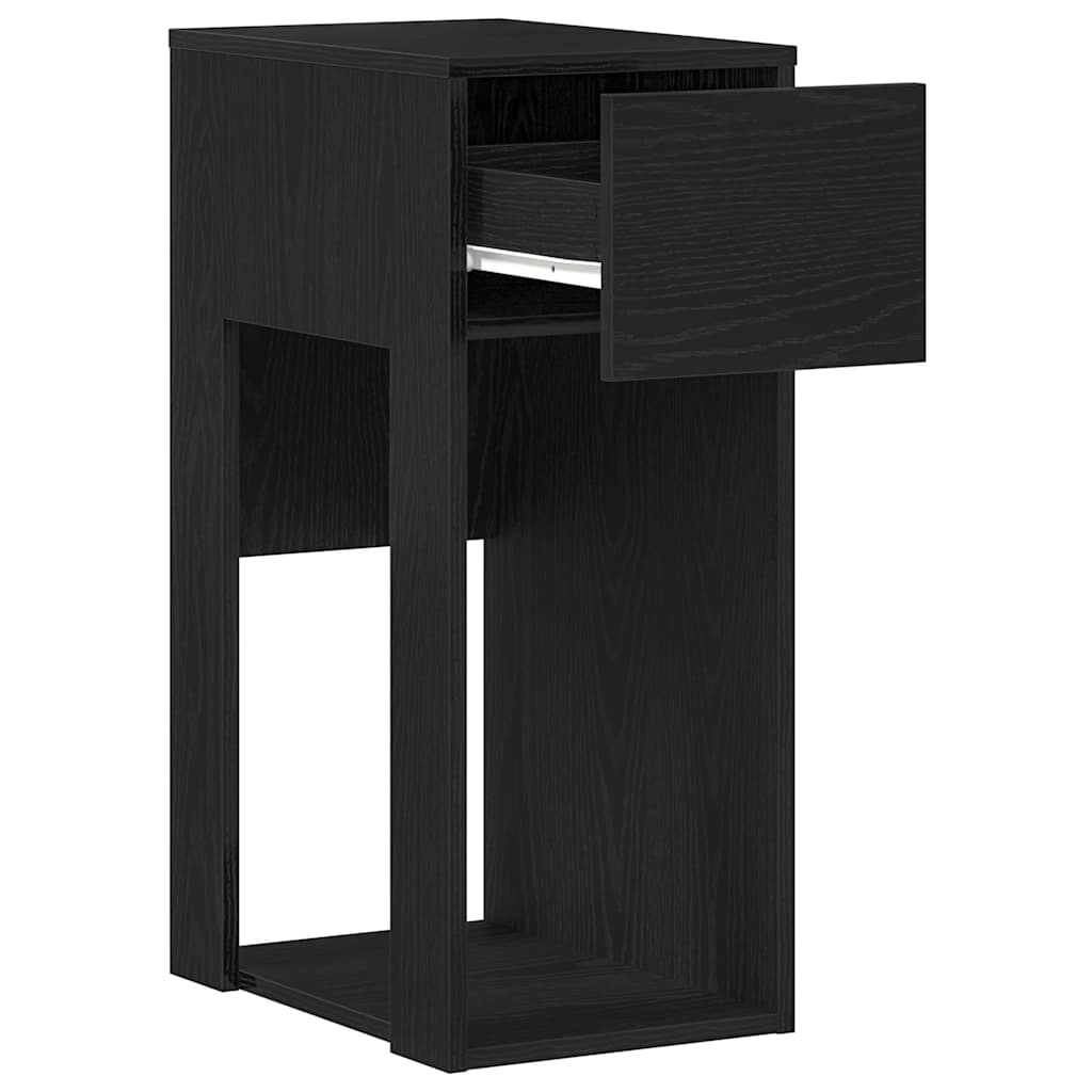 Supporto A Torre Per Computer Con Cassetto Nero 30x44x74 cm - Image 4