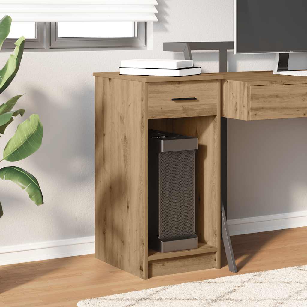 Supporto Per Computer A Torre Con Cassetto Rovere 35x45x77 cm - Image 3
