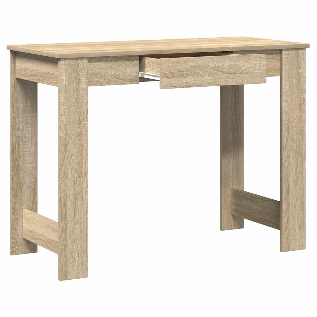 Scrivania Rovere Sonoma 100x45x75 Cm In Legno Multistrato - Image 5