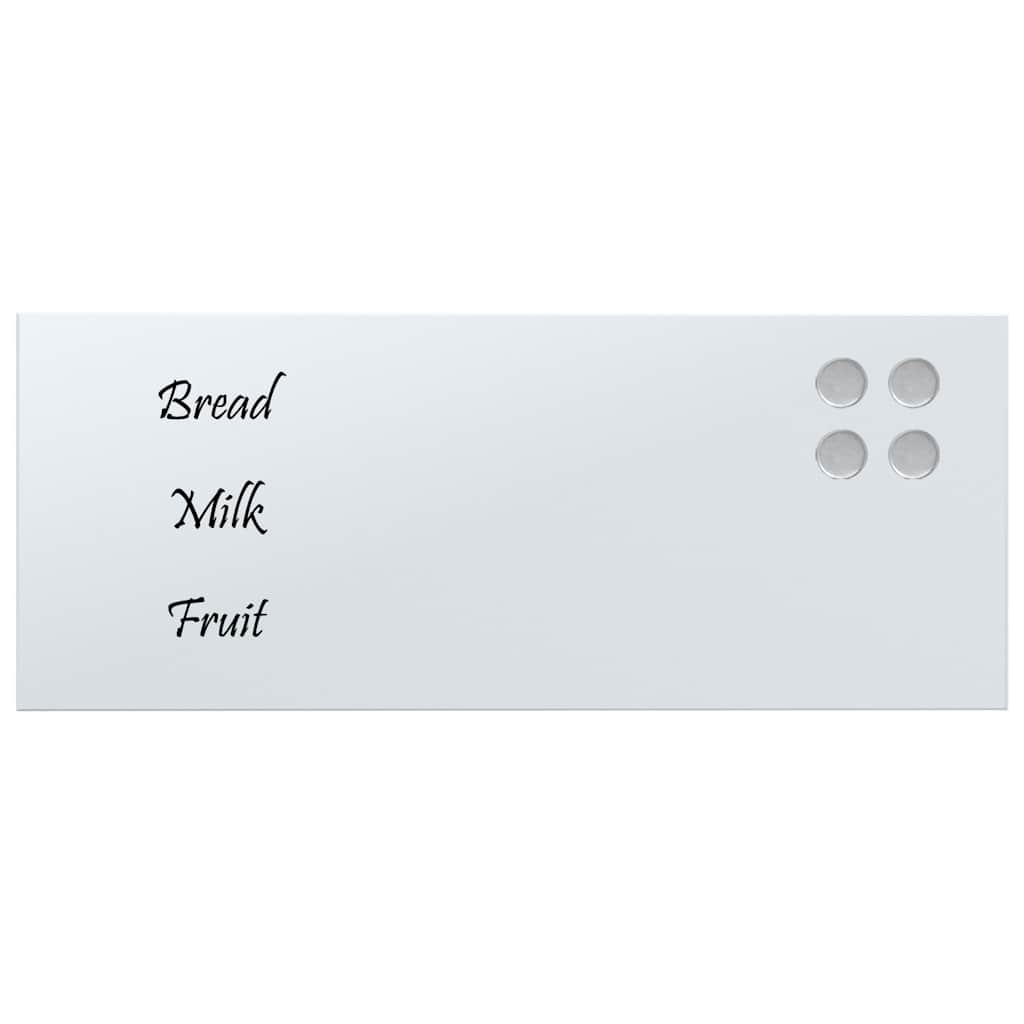 Lavagna Magnetica A Parete Bianca 50x20 Cm Vetro Temperato - Image 3