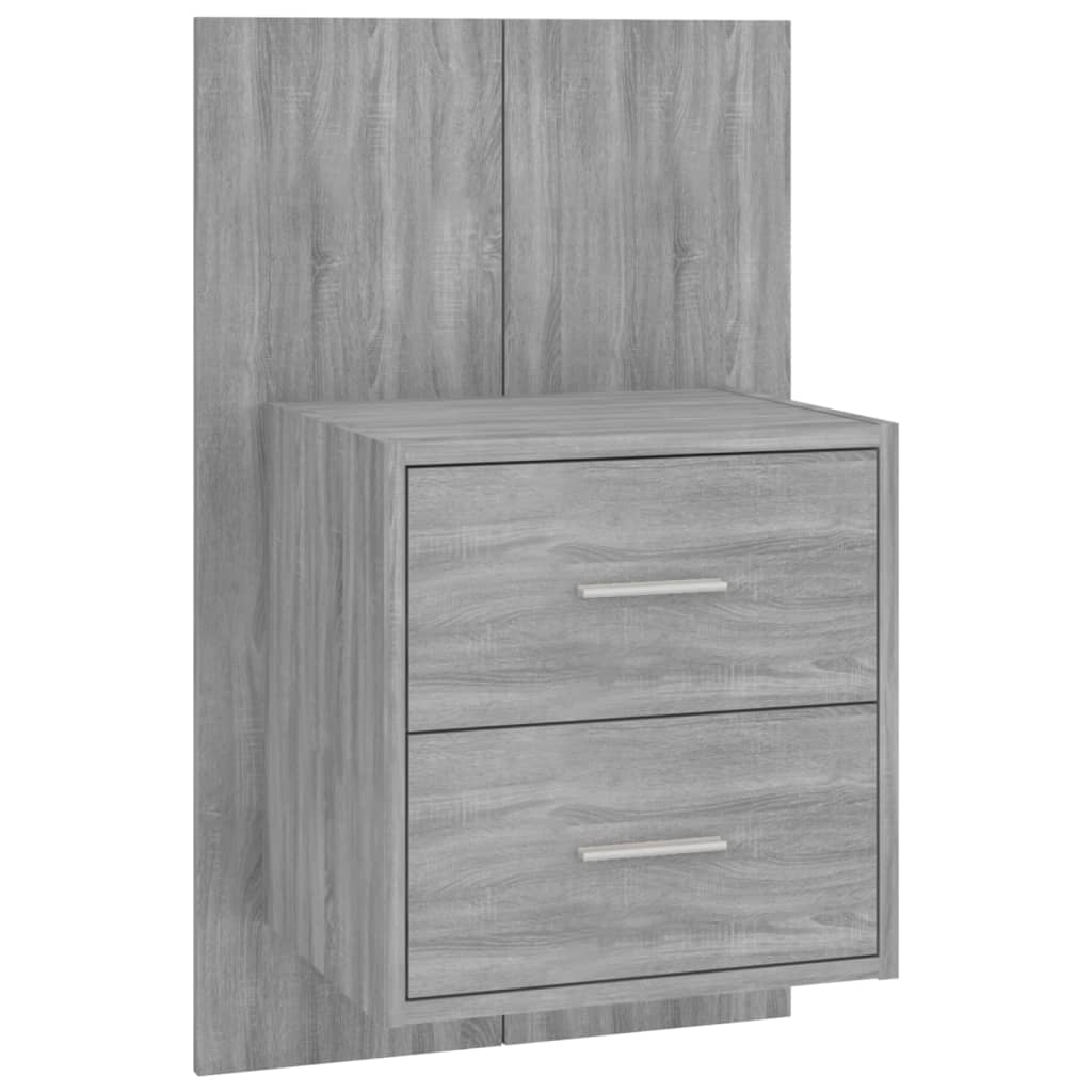Comodini A Muro 2 Pz Grigio Sonoma - Image 5