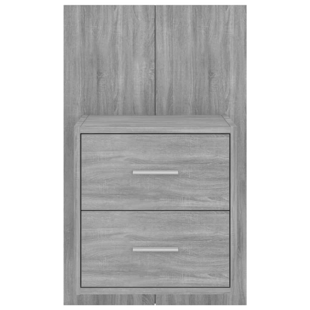 Comodini A Muro 2 Pz Grigio Sonoma - Image 6