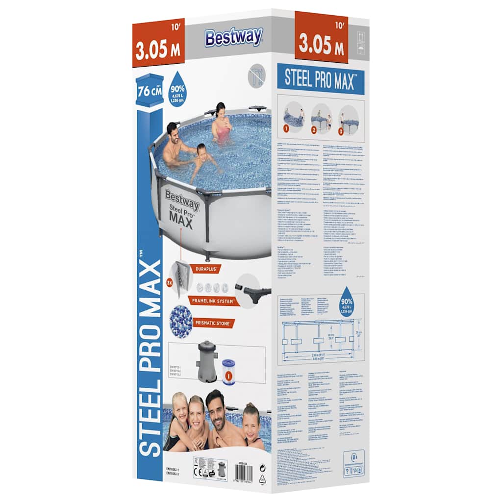 Bestway Set Piscina Steel Pro Max 305x76 cm - Image 5
