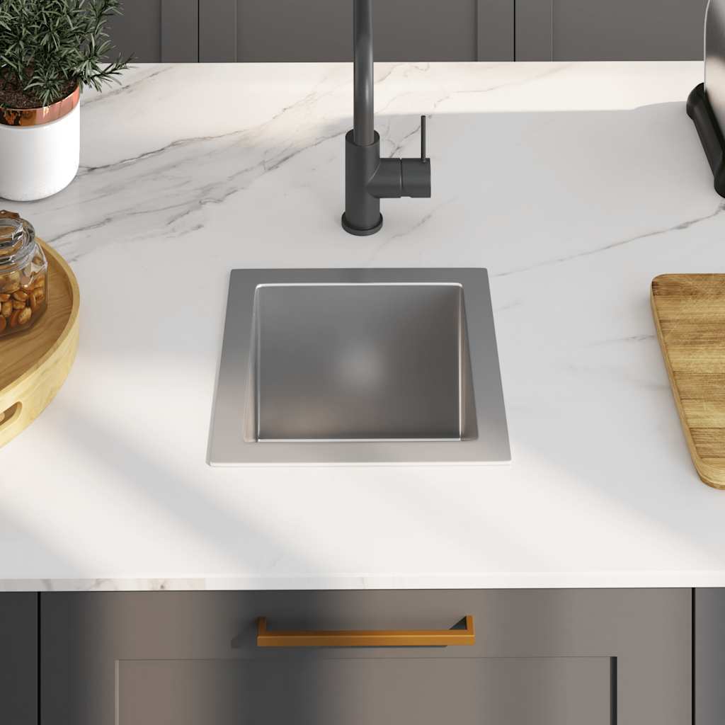 Lavello Da Cucina Lavorato A Mano In Acciaio Inox - Image 3