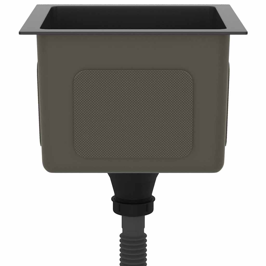 Lavello Da Cucina Artigianale Nero In Acciaio Inox - Image 5