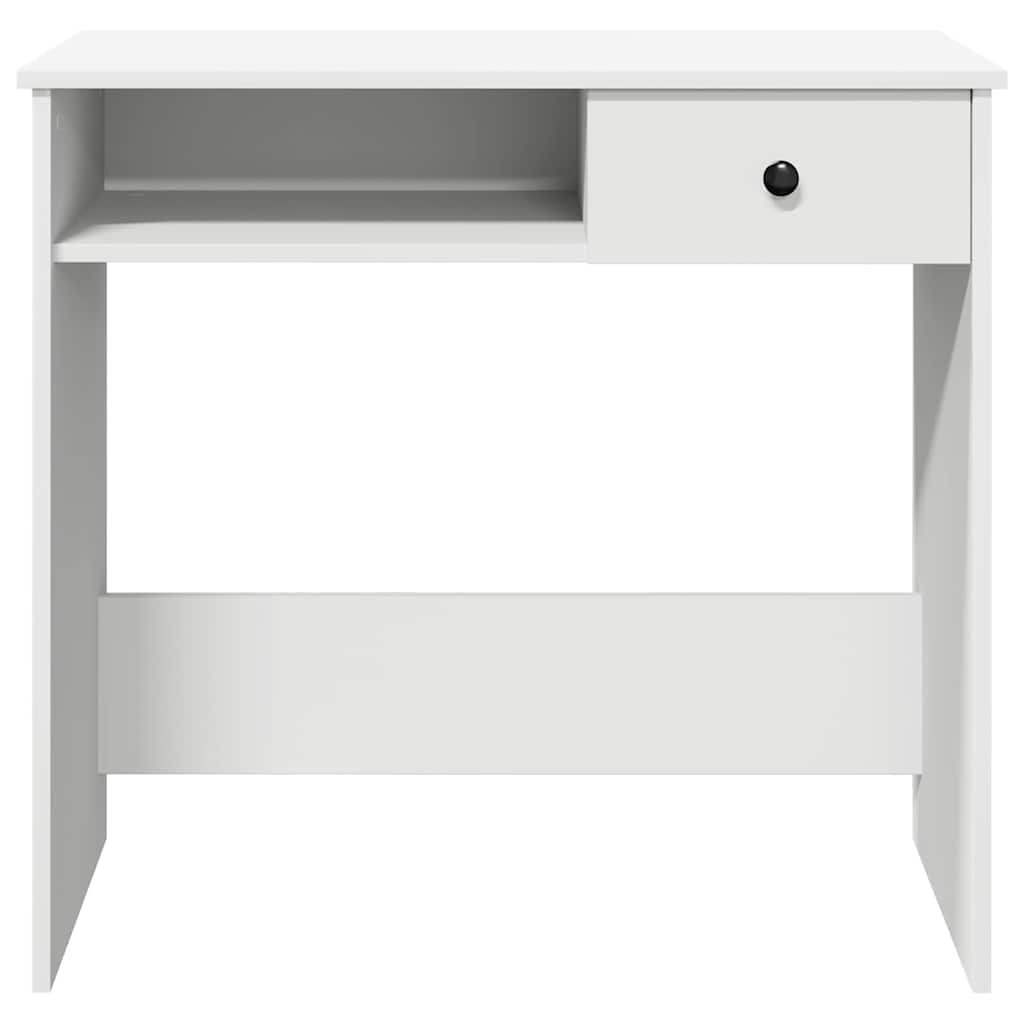 Scrivania Bianca 80x40x75 Cm In Legno Multistrato - Image 5