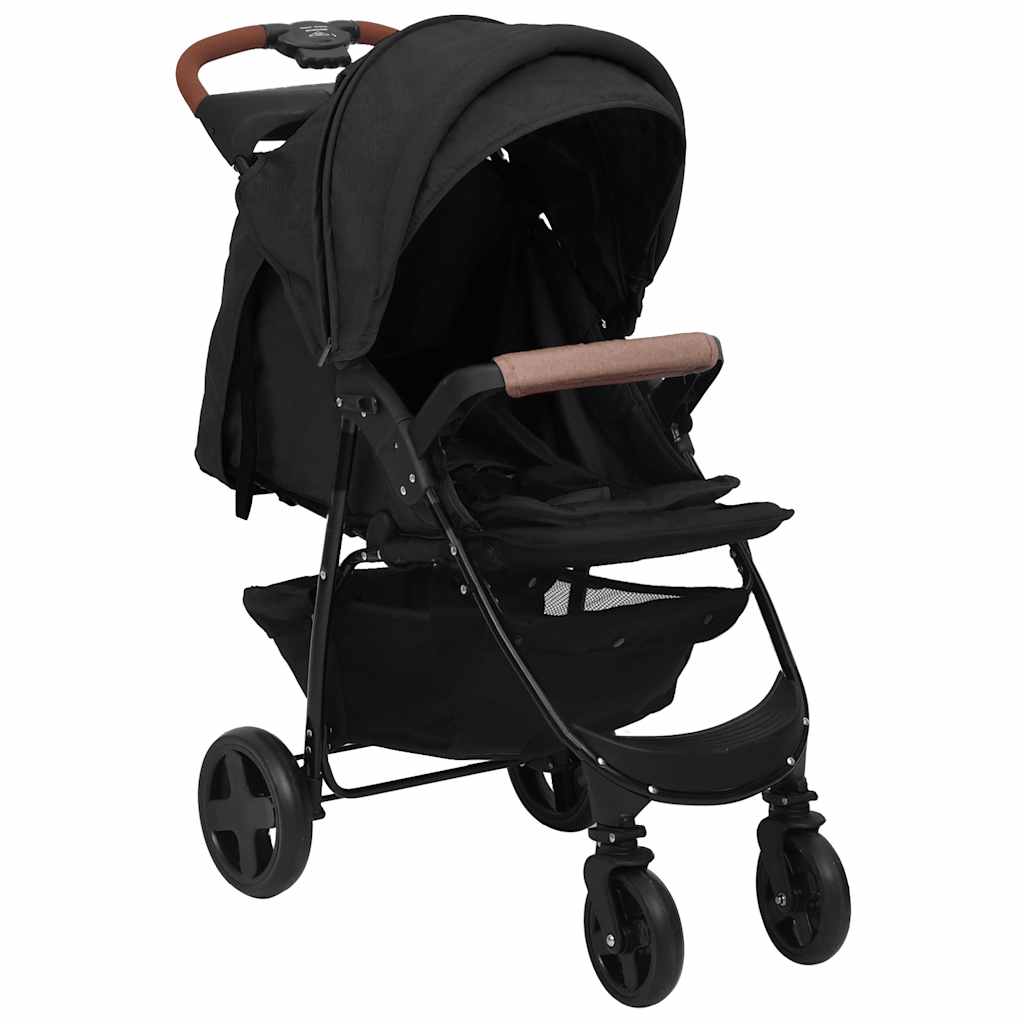 Passeggino 3 In 1 Antracite In Acciaio