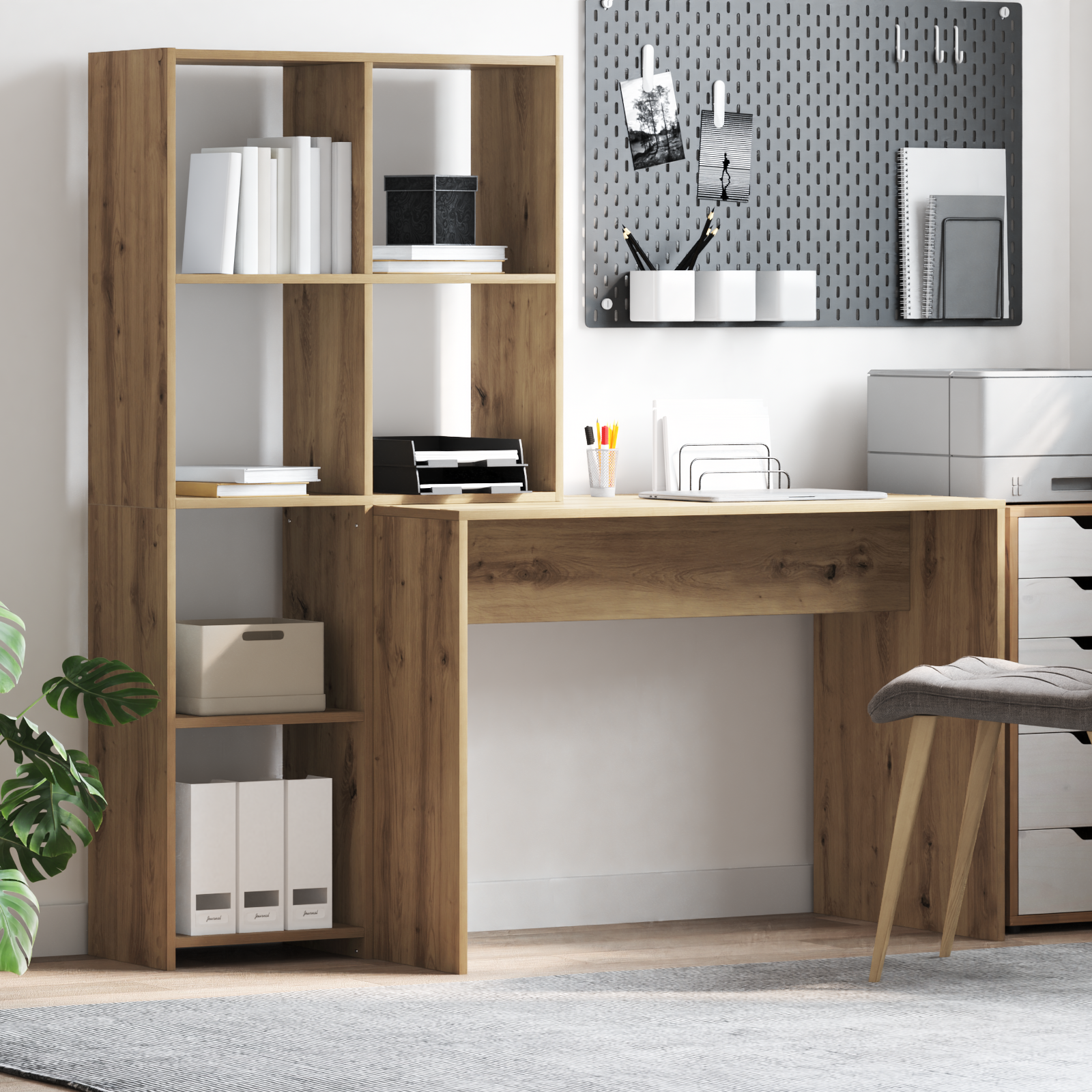 Scrivania Rovere Artigianale 138,5 X 55 X 143 cm