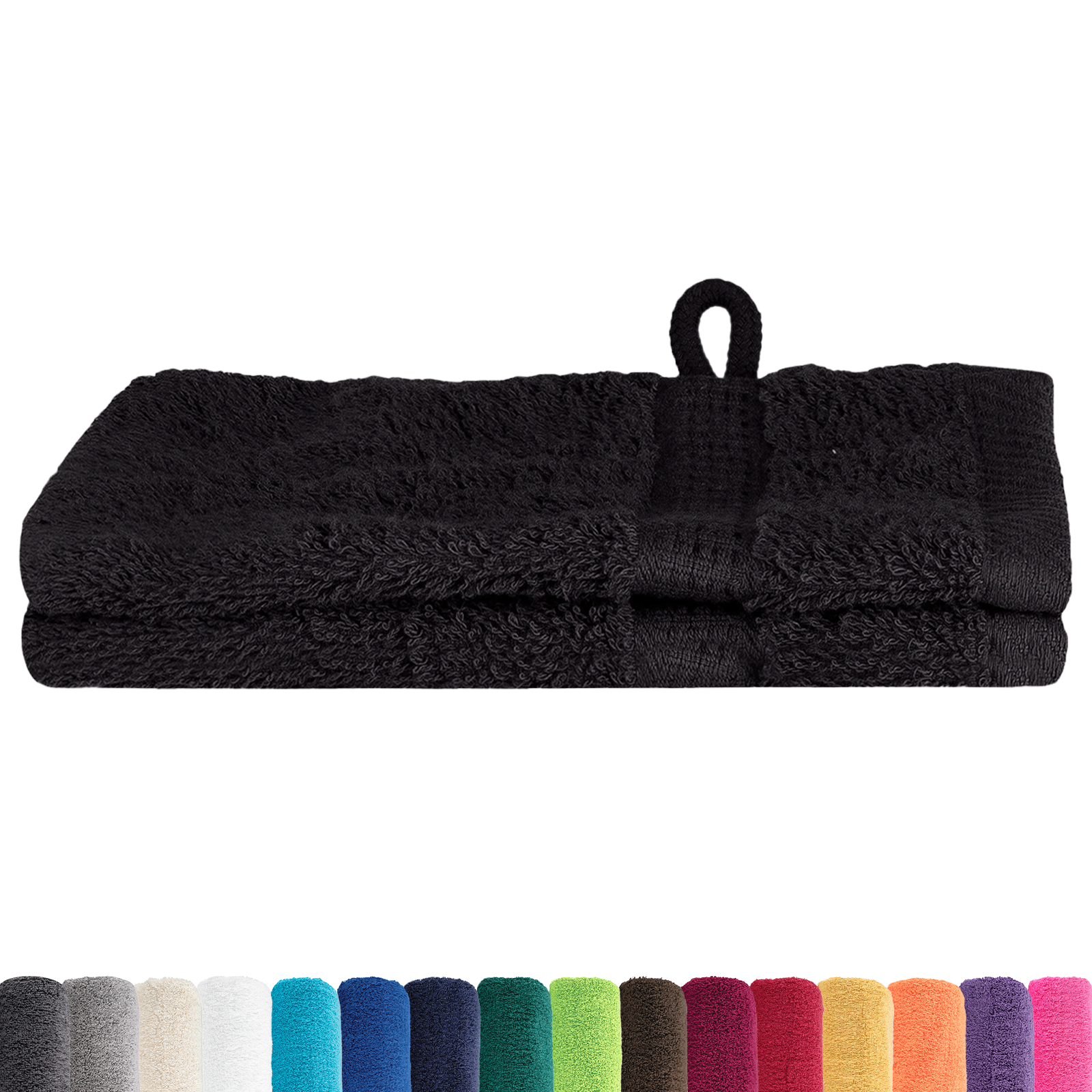 Panni Per Il Viso Solund Nero Cotone - Image 3