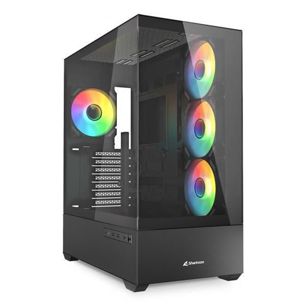 Sharkoon Case Ak6 Rgb Black Atx