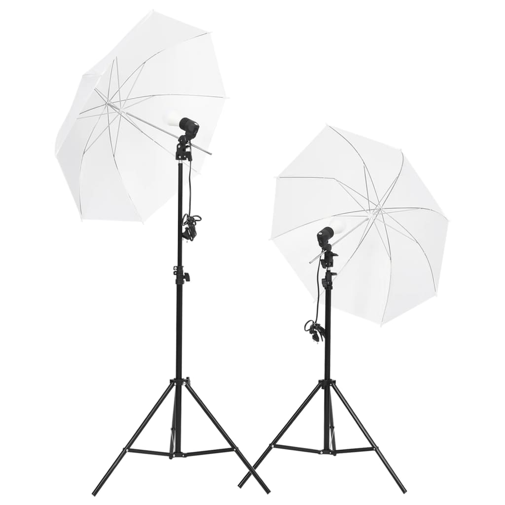 Kit Per Studio Fotografico Con Set Di Luci E Fondale