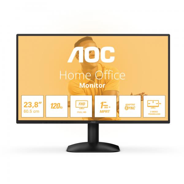 Aoc Monitor 23,8 Led Ips Fhd 16:9 4ms 300 Cdm 120hz, Vga/hdmi