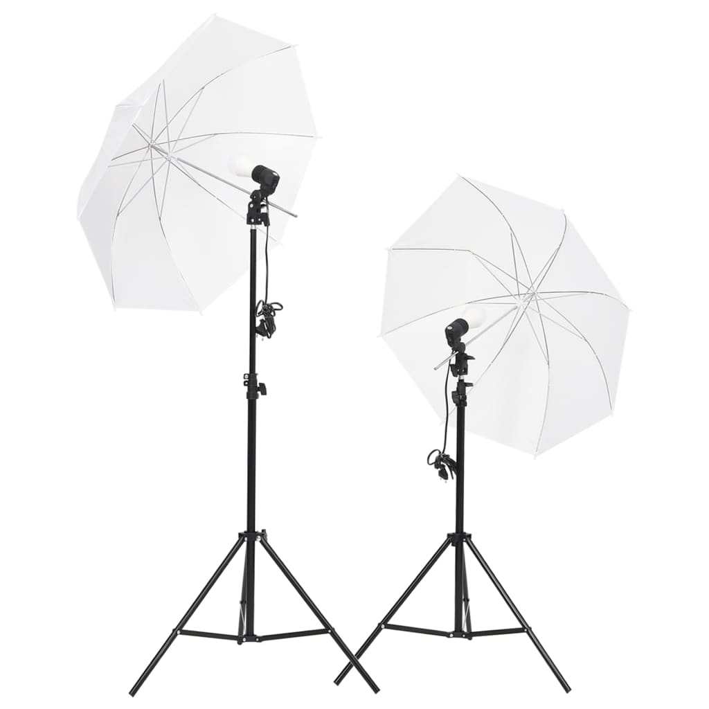 Kit Per Studio Fotografico Con Set Di Luci E Fondale