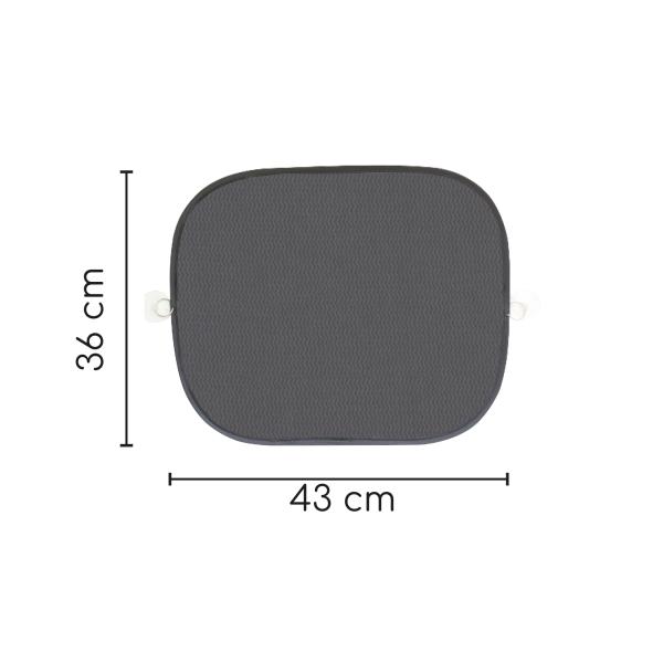 Tendine Parasole Laterali Nere 43x36 cm