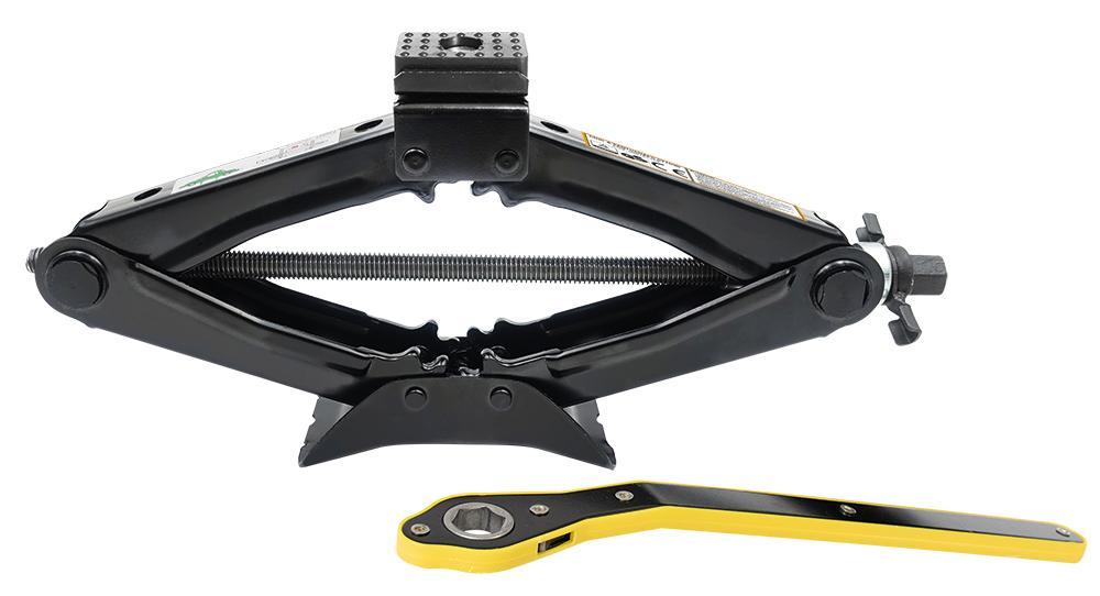 Cric A Pantografo 1 T Con Chiave A Cricchetto