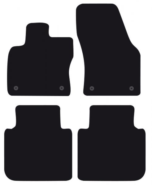 Tappeti Moquette Tailor Seat Tarraco 18> - Skoda Kodiaq 16>24 - Volkswagen Tiguan Allspace 17>21, 21> 5 Posti