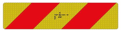 Adesivi Riflettenti E Fluorescenti Per Motrici 565x132 mm