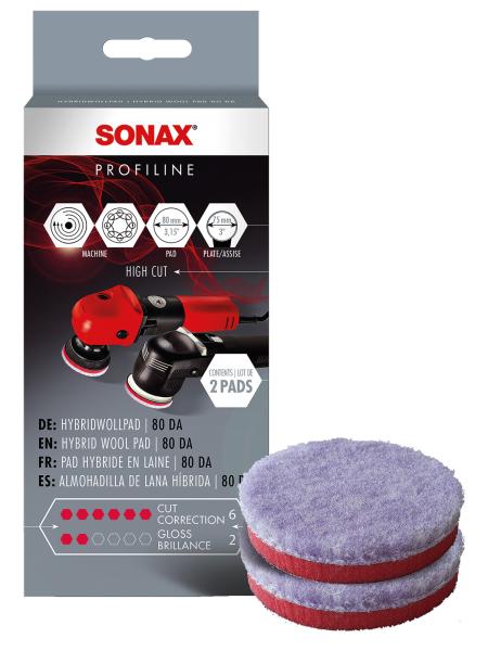 2 Pz Tampone Ibrido In Lana Per Lucidatrici Ø 80 mm